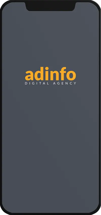 Smartphone con logo adinfo